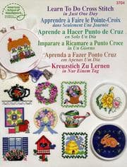 Tapa de Learn to do cross stitch in just one day =