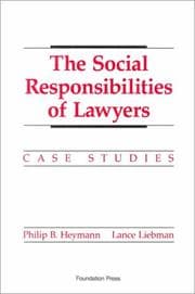 Tapa de The social responsibilities of lawyers