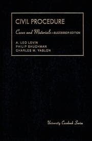 Tapa de Cases and materials on civil procedure
