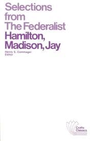 Tapa de Selections from the Federalist
