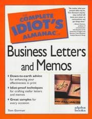 Tapa de The complete idiot's almanac of business letters and memos