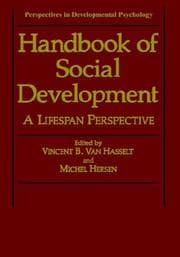 Tapa de Handbook of social development