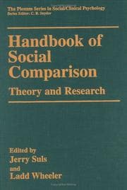 Tapa de Handbook of social comparison