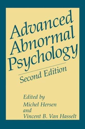 Tapa de Advanced abnormal psychology