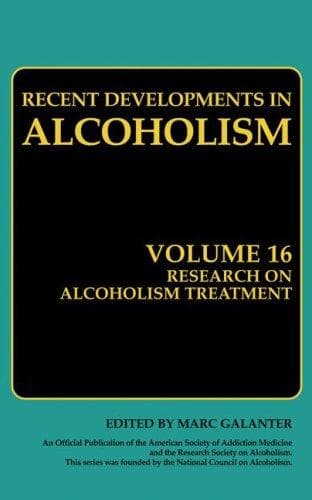 Tapa de Recent Developments in Alcoholism: Volume 16