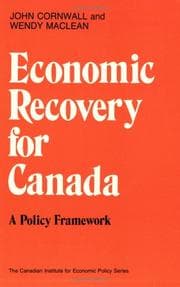 Tapa de Economic recovery for Canada
