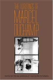 Tapa de The writings of Marcel Duchamp