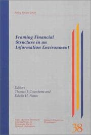 Tapa de Framing financial structure in an information environment