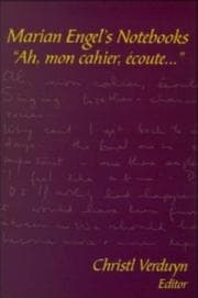 Tapa de Marian Engel's notebooks