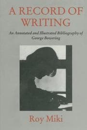 Tapa de A record of writing