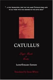 Tapa de Catullus - Bilingual Latin