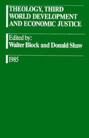 Tapa de Theology, Third World development, and economic justice