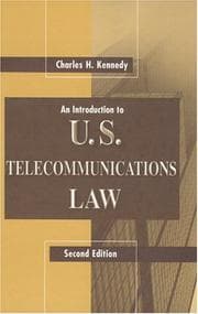 Tapa de An introduction to U.S. telecommunications law