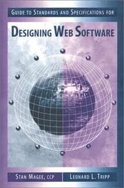 Tapa de Guide to standards and specifications for designing Web software