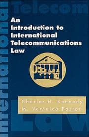 Tapa de An introduction to international telecommunications law