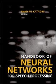 Tapa de Handbook of Neural Networks for Speech Processing (Artech House Signal Processing Library)