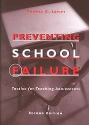 Tapa de Preventing school failure