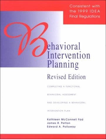 Tapa de Behavioral Intervention Planning: Completing a Functional Behavioral Assessment and Developing a Behavioral Intervention Plan