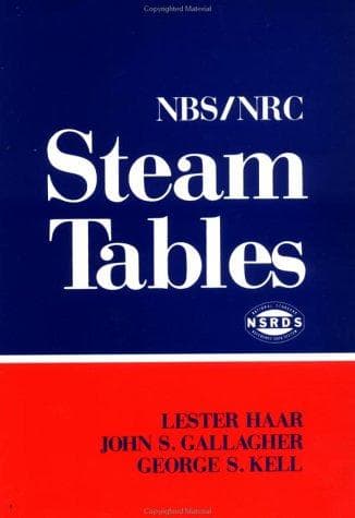 Tapa de NBS/NRC steam tables