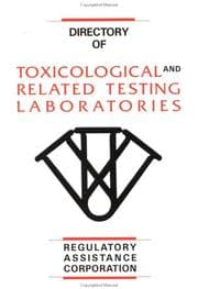 Tapa de Directory of toxicological and related testing laboratories