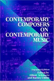 Tapa de Contemporary composers on contemporary music