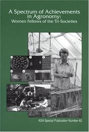 Tapa de A spectrum of achievements in agronomy
