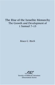 Tapa de The rise of the Israelite monarchy