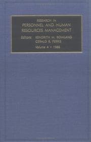 Tapa de Research in Personnel and Human Resources Management