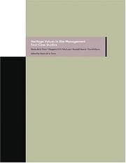 Tapa de Heritage Values in Site Management: Four Case Studies includes CD-ROM (Getty Trust Publications: Getty Conservation Institute)