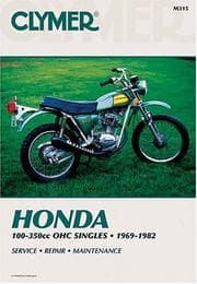 Tapa de Honda 100-350cc OHC singles, 1969-1982