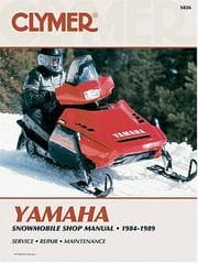 Tapa de Yamaha snowmobile shop manual