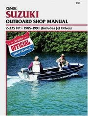 Tapa de Clymer Suzuki outboard shop manual