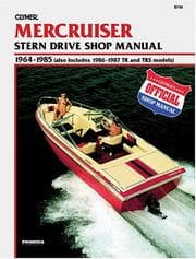 Tapa de Clymer Mercruiser stern drive shop manual, 1964-1985 (also includes 1986-1987 TR and TRS models)