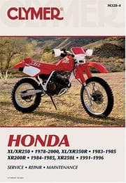 Tapa de Clymer Honda XL/XR250, 1978-2000, XL/XR350R 1983-1985, XR200R, 1984-1985, XR250L, 1991-1996