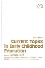 Tapa de Current Topics in Early Childhood Education, Volume 3