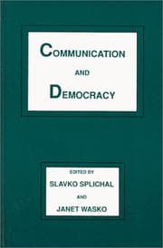 Tapa de Communication and democracy