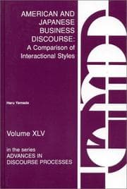 Tapa de American and Japanese business discourse