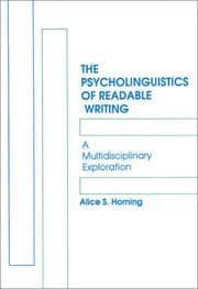 Tapa de The psycholinguistics of readable writing