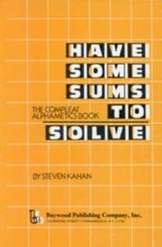 Tapa de Have Some Sums to Solve