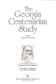 Tapa de The Georgia centenarian study