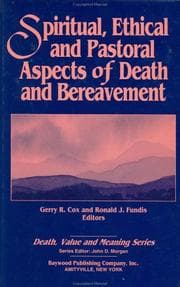Tapa de Spiritual, ethical, and pastoral aspects of death and bereavement