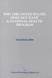 Tapa de Why the United States does not have a national health program