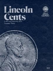 Tapa de Lincoln Cents Folder Starting 1975 (Official Whitman Coin Folder)