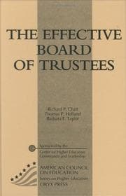 Tapa de The effective board of trustees