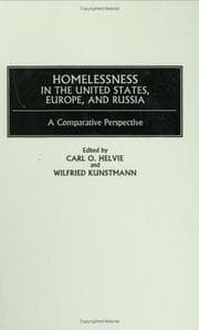 Tapa de Homelessness in the United States, Europe, and Russia