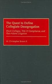 Tapa de The Quest to Define Collegiate Desegregation