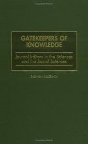 Tapa de Gatekeepers of knowledge