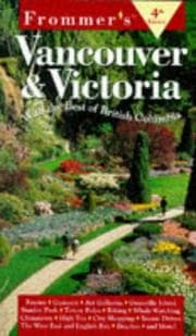 Tapa de Frommer's Vancouver & Victoria