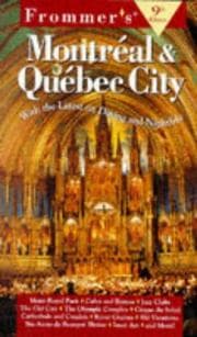 Tapa de Frommer's Montréal & Québec City