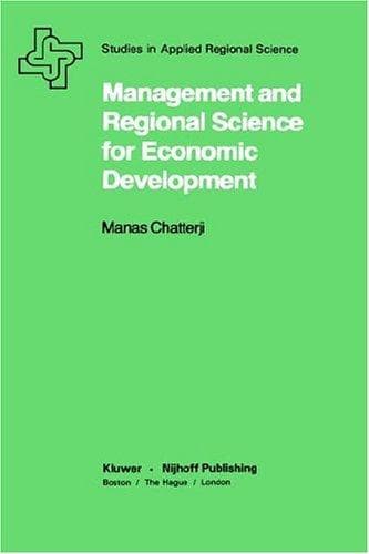 Tapa de Management and regional science for economic development
